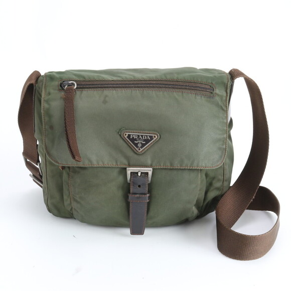 Prada Tessuto Nylon Triangle Logo Shoulder Bag/Messenger/Tote Bag for Men